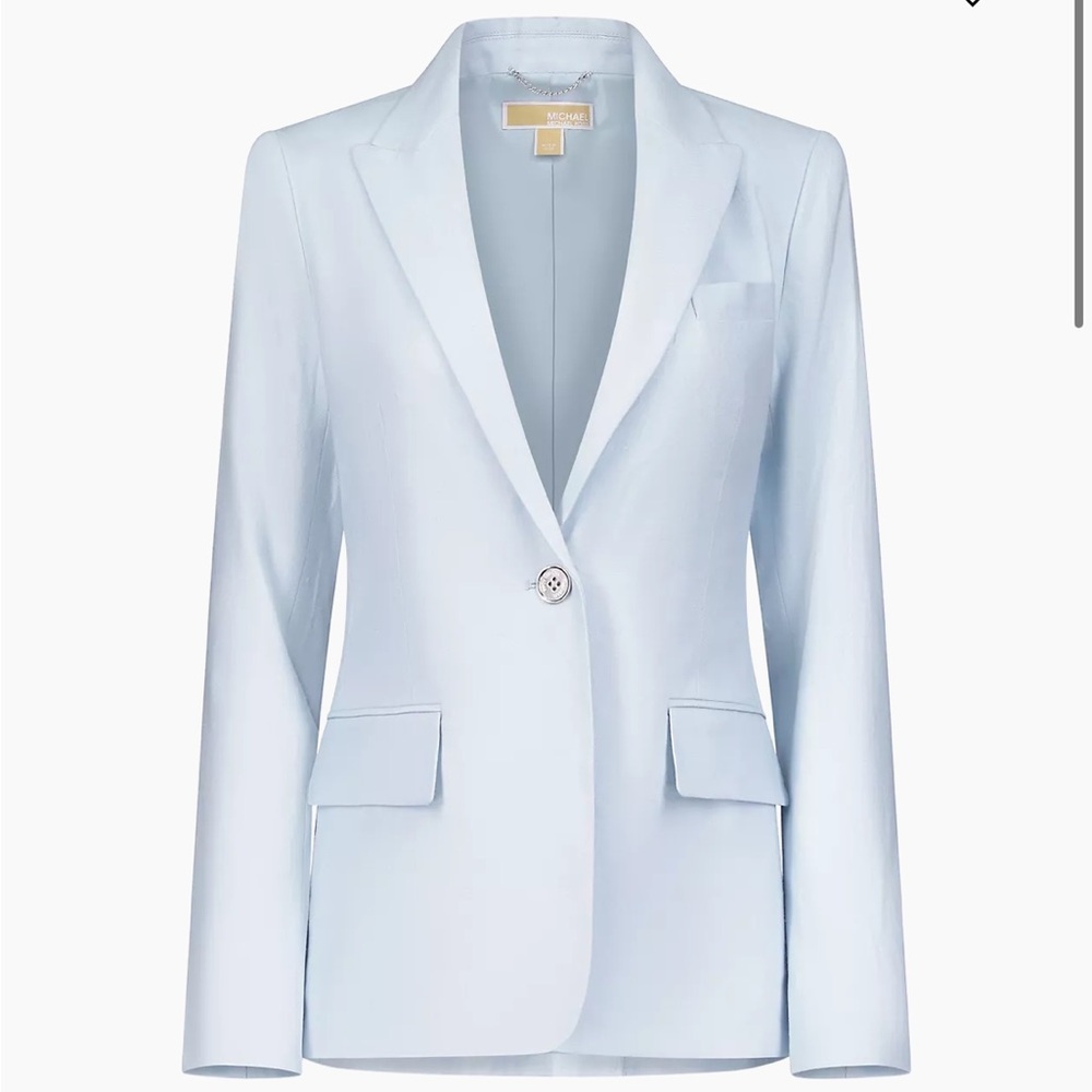 Michael Kors Linen Two Button Blazer